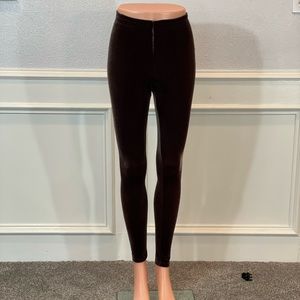 Commando Control Brown Velvet Leggings